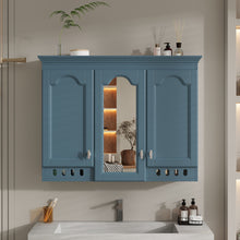 Load image into Gallery viewer, Wall Mount Mirror Cabinet With Adjustable Shelves, Soft Closing Hinges