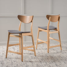 Load image into Gallery viewer, Retro Modern Counter Height Chair Set With Cushioned Seats