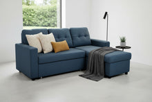 Load image into Gallery viewer, Convertible L Shaped Sectional Sleeper Sofa Bed, Saving Pull Out Couch