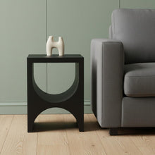 Load image into Gallery viewer, Iron Square Sled End Table - Black