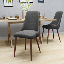 Load image into Gallery viewer, Mid Century Modern Fabric Armless Dining Chair