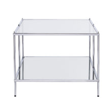 Load image into Gallery viewer, Glass Metal Rectangular Mirrored Coffee Table - Chrome