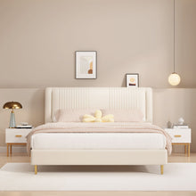 Load image into Gallery viewer, Nightstand With Drawer, Minimalist Bedside Table With Handle For Bedroom - White