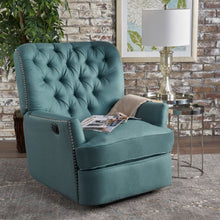 Load image into Gallery viewer, Electric Recliner Chair With Elegant Copper Accents And Soft Upholstery
