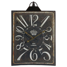 Load image into Gallery viewer, Vintage Style Wall Clock - Black