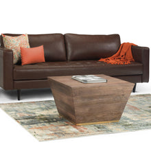 Load image into Gallery viewer, Solid Wood Square End Table - Dark Brown