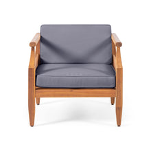 Load image into Gallery viewer, Outdoor Club Chair With Recessed Arms And Cushions