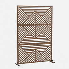 Load image into Gallery viewer, Three Panel Screen Room Divider (720105) - Brown