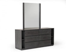 Load image into Gallery viewer, Wooden 6 Drawer Double Dresser - Gray