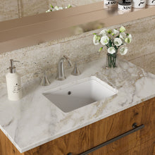 Load image into Gallery viewer, Modern Rectangular Undermount Bathroom Sink With Overflow Ceramic