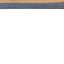 Load image into Gallery viewer, Wood Iron End Table - Natural / Blue