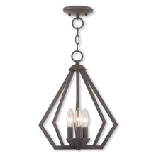Load image into Gallery viewer, 16" Three-Light Dimmable Chandelier With Shades - Bronze