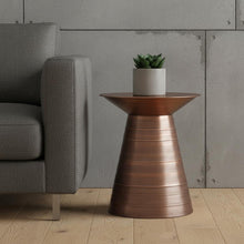 Load image into Gallery viewer, 20" Metal Round End Table - Copper