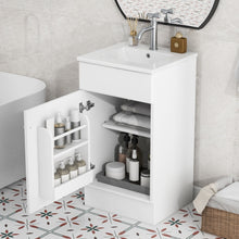 Load image into Gallery viewer, Bathroom Vanity With Sink, Cabinet With Adjustable Shelf