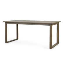 Load image into Gallery viewer, Rustic Nash Dining Table With Slat Design - Gray