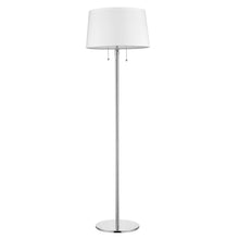 Load image into Gallery viewer, Traditional Shaped Floor Lamp With White Empire Shade - Chrome