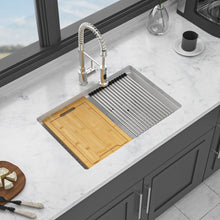 Load image into Gallery viewer, Quartz Kitchen Sink, Composite Workstation, Undermount