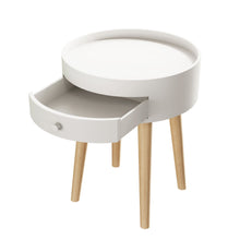 Load image into Gallery viewer, Nightstand With Storage Drawer, Bedside Table For Bedroom - White