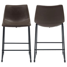 Load image into Gallery viewer, Armless Counter Height Stools (Set of 2) - Brown