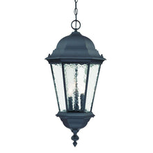 Load image into Gallery viewer, Telfair 3-Light Hanging Light - Matte Black / Blue
