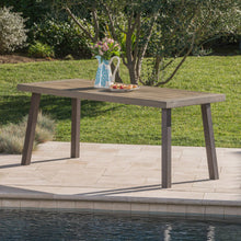 Load image into Gallery viewer, Acacia Wood Dining Table With Slat Design