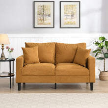 Load image into Gallery viewer, High Resilience Loveseat Sofa With Wooden Frame
