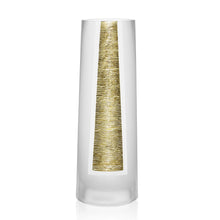 Load image into Gallery viewer, Cylinder Free Table Vase - Clear / Gold