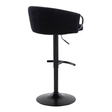 Load image into Gallery viewer, Claire - Contemporary Adjustable Barstool With Swivel With Rounded T Footrest (Set of 2)