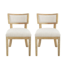 Load image into Gallery viewer, Farmhouse Style Fabric Upholstered Side Dining Chair Set