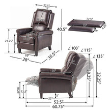 Load image into Gallery viewer, Memphis - Standard Recliner Club Chair - Burgundy