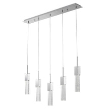 Load image into Gallery viewer, Five Light Transparent Metal Dimmable Smart Enabled Chandelier With Shades - Clear / Silver