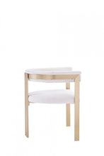 Load image into Gallery viewer, Upholstered Velvet Slat Back Dining Arm Chair - Beige