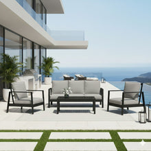 Load image into Gallery viewer, Modern 5 Seat Outdoor Patio Furniture Set With Coffee Table