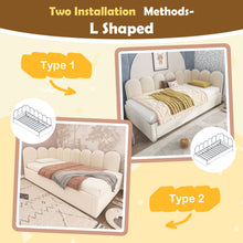 Load image into Gallery viewer, Upholstered Daybed With Metal Slatted Base