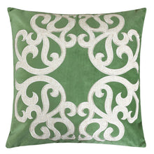 Load image into Gallery viewer, Dora - Vintage Vine Pillow Covers With Hidden Zipper (Set of 2) - Green