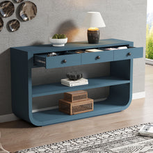 Load image into Gallery viewer, Console Table With 3 Soft Close Drawers & 2 Open Shelves