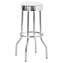 Load image into Gallery viewer, Midge - Upholstered Swivel Bar Stool (Set of 2) - White