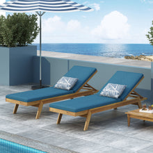 Load image into Gallery viewer, Nebulon - Outdoor Adjustable Chaise Lounge With Water Resistant Cushions (Set of 2)