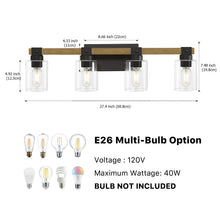 Load image into Gallery viewer, 4 Light Vanity Light
