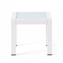 Load image into Gallery viewer, Cape Coral - Contemporary Side Table With Frosted Glass Top