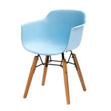 Load image into Gallery viewer, Heavy Duty Plastic And Wood Juvenile Side Chairs (Set of 4) - Blue