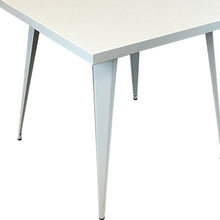Load image into Gallery viewer, 32" Steel And Metal Square Dining Table - White