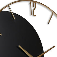 Load image into Gallery viewer, Silent Analog Round Wall Clock - Black