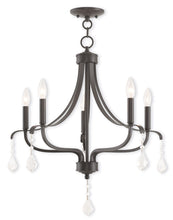 Load image into Gallery viewer, 27'' Five Light Dimmable Chandelier With Shades - Bronze