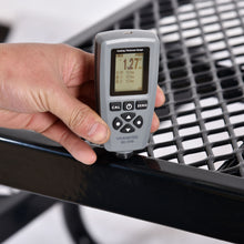Load image into Gallery viewer, Square Outdoor Steel Picnic Table, With Umbrella Pole