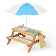 Load image into Gallery viewer, Kids Picnic Table With Sand And Water Table Conversion