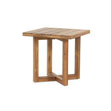 Load image into Gallery viewer, Ella - Square Side Table With Cross Stretcher Base
