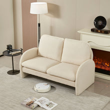 Load image into Gallery viewer, Loveseat Sofa Small Couch For Living Room, Sherpa Fabric Upholstered Loveseat Sofa Couch, Small Loveseat Sofa For Apartment, Bedroom