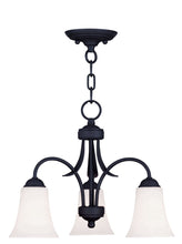 Load image into Gallery viewer, 15" Three Light Dimmable Chandelier With Shades - Black
