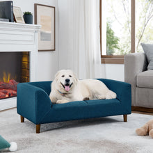 Load image into Gallery viewer, Modern Rectangular Pet Sofa With Backrest And Armrests For Small And Medium Dogs, Soft Cushion